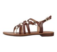 Geox- Sandalias planas elegantes para mujeres- Shoes- Mujer- Marrón- 40 EU- Sandalias planas elegantes para mujeres