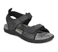 Geox Uomo Strada B Sandal, Sandalias Deportivas, Negro, 41 EU