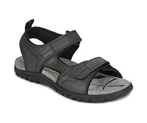 Geox Sandalias planas UOMO SANDAL STRADA in Negro 44