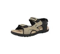 GEOX Sandalias 'U S.Strada D' beige / negro 44 EUR