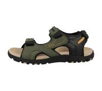 Geox Sandalias Uomo Strada D para hombre, almizcle/negro, talla 44 EU