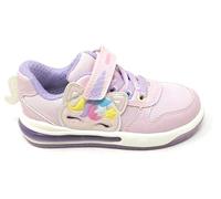 Geox Sketlite J65NWB - Zapatillas deportivas para niña con unicornio, rosa lila, zapatillas con luces, de, Rosa Lila, 30 EU