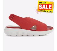 Geox Spherica Mujer Casual Moda Verano Vacaciones Playa Chic Sandalias Rojo