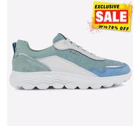 Geox Spherica Mujer Casual Moda Impermeable Zapatillas Azul