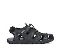 Geox Strada U, Sandalias Punta Cerrada Hombre, Negro C9999, 46 EU