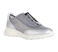 Geox Tenis D Alleniee para Mujer, Lt Grey Silver, 37 EU
