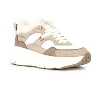 Geox Tenis D Diamanta C para Mujer, Arena Blanca, 36 EU