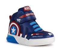 Geox J Grayjay Boy, Zapatillas, Azul Marino Rojo, 30 EU