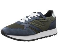 Geox Tenis U Vicenda para niño, Jeans Lt Olive, 44 EU