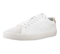Geox U Affile A, Zapatillas Hombre, Color Blanco Amarillo, 39 EU