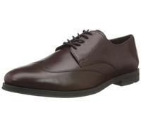 Geox U Decio D, Oxford Hombre, marrón Oscuro, 43 EU