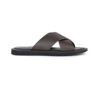 Geox U Erice B, Sandalia Deslizante Hombre, café, 45 EU