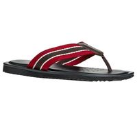 Geox U ERICE B, Sandalia Deslizante Hombre, Dk Coffee/Red, 39 EU