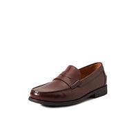Geox U New Damon B, Mocasines Hombre, Marrón Dk Brown, 43.5 EU