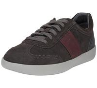 Geox U Rieti A, Zapatillas Hombre, Graphite Wine, 41 EU