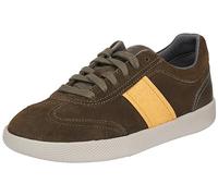 Geox U Rieti A, Zapatillas Hombre, Mostaza Militar, 44 EU
