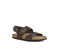Geox U Sandal Ghita A, Sandalias para Hombre, Marrón (Dk Coffee), 44 EU