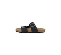 Geox U Sandal Ghita B, Sandalia Deslizante Hombre, Black, 43 EU