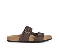Geox U Sandal Ghita B, Sandalias para Hombre, Marrón (Dk Coffee), 46 EU