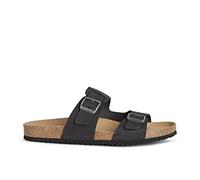 Geox U Sandal Ghita B, Sandalias para Hombre, Negro (Black), 43 EU