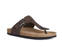Geox U Sandal Ghita D, Sandalias Hombre, Marrón Dk Coffee, 40 EU