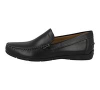 Geox U Siron A, Mocasines Hombre, Negro, 44 EU