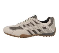 Geox U Snake Original A - SUE MESH LT Sand/DK Grey, Blanco, 43 EU