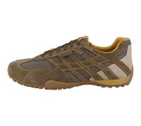 GEOX Zapatillas deportivas bajas 'Snake Original' beige oscuro / marrón / gris basalto 42 beige oscuro / marrón / gris basalto