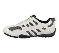 Geox U Snake Original A, Zapatillas Hombre, Off White/Dk Grey, 40 EU
