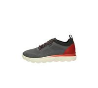 Geox U SPHERICA E, Zapatillas Hombre, Dk Grey/Red, 43 EU