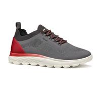 Geox U SPHERICA E, Zapatillas Hombre, Dk Grey/Red, 43 EU