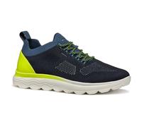 Geox U SPHERICA E, Zapatillas Hombre, Navy/Fluo Yellow, 46 EU