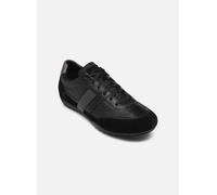 Geox Men U Wells A Sneaker, Black, 42 EU