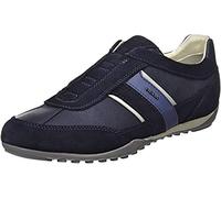 Geox U Wells A, Sneakers para Hombre, Azul (Navy) , 44 EU