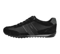 Geox U Wells C, Sneakers Hombre, Multicolor Black Dk Jeans, 45 EU