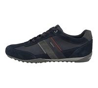 Geox U Wells C, Sneakers Hombre, Multicolor Navy Dk Burgundy, 45 EU