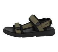 Geox U Xand 2S J, Sandalias para Hombre, Multicolor (Lt Olive/Black), 40 EU