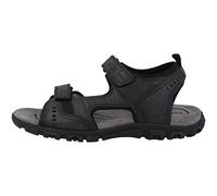 Geox Uomo Sandal Strada A, Sandalias para Hombre, Negro (Black), 44 EU