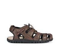 Geox Uomo Sandal Strada B, Sandalias Hombre, Marrón Brown, 39 EU