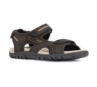 Geox Uomo Sandal Strada D, Sandalias para Hombre, Multicolor (Brown/Sand), 43 EU