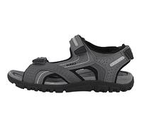 Geox Uomo Sandal Strada D, Sandalias para Hombre, Multicolor (Stone/Lt Grey), 43 EU