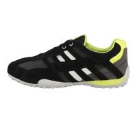 Geox Uomo Snake A, Zapatillas Hombre, Negro Fluorescente Amarillo, 43 EU