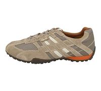 Geox Uomo Snake K, Zapatillas para Hombre, Beige (Beige/Dk Orange), 43 EU