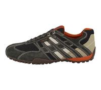 Geox Uomo Snake K, Zapatillas para Hombre, (Dk Grey/Off White), 47 EU