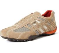 Geox Uomo Snake L, Zapatillas para Hombre, Beige (Beige/Dk Orange), 41 EU