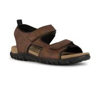 Geox Uomo Strada B Sandal, Sandalias Deportivas Hombre, marrón Oscuro, 42 EU