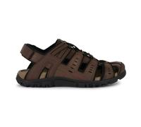 Geox Uomo Strada C Sandal, Sandalias Deportivas Hombre, marrón Oscuro, 39 EU