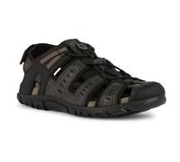 Geox Uomo Strada C Sandal, Sandalias Deportivas Hombre, Negro, 39 EU