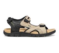 Geox Uomo Strada D Sandalia para hombre, color arena/negro, talla 43 EU