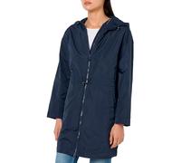 Geox W Bulmya Long Parka Chaqueta, Azul Marino, 48 para Mujer